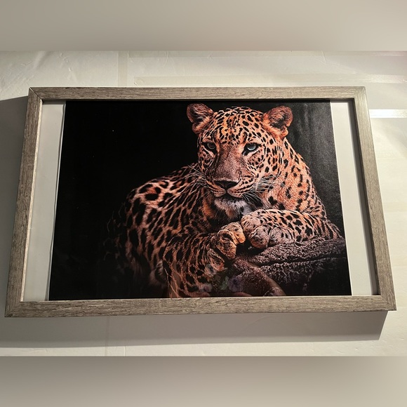 Other - Leopard Wall Art Handcrafted Canvas Oil Painting 12X16